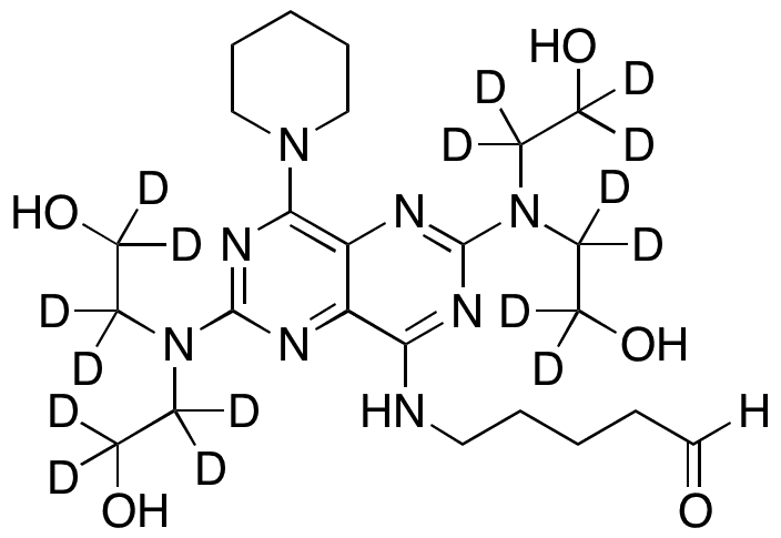 4-Despiperidinyl-4-(5-oxopentylamino) Dipyridamole-d16 - Chemical structure and product image