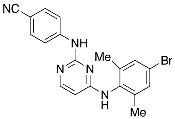 Despropenenitrile Bromo Rilpivirine - Chemical structure and product image