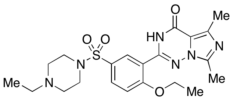 7-Despropyl 7-Methyl Vardenafil - Chemical structure and product image