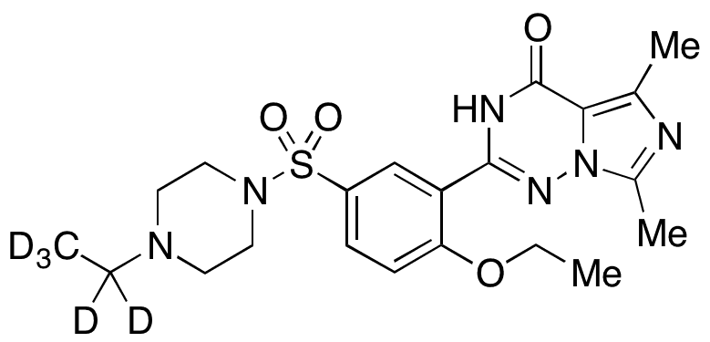 7-Despropyl 7-Methyl Vardenafil-d5 - Chemical structure and product image