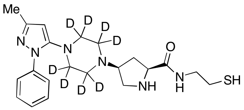 Desthiazolidino Teneligliptin-d8 N-(2-Thio-ethyl) Carboxamide - Chemical structure and product image