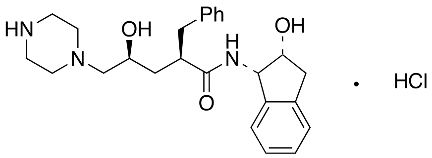 Des(3-pyridylmethyl tert-Butylaminocarbonyl) Indinavir Hydrochloride - Chemical structure and product image