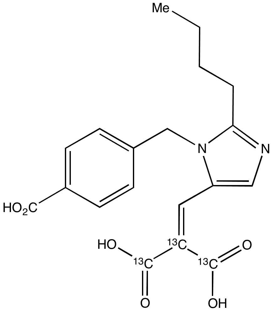 Des[2-(2-thienylmethyl)] Eprosartan-2-carboxylic Acid-13C3 - Chemical structure and product image