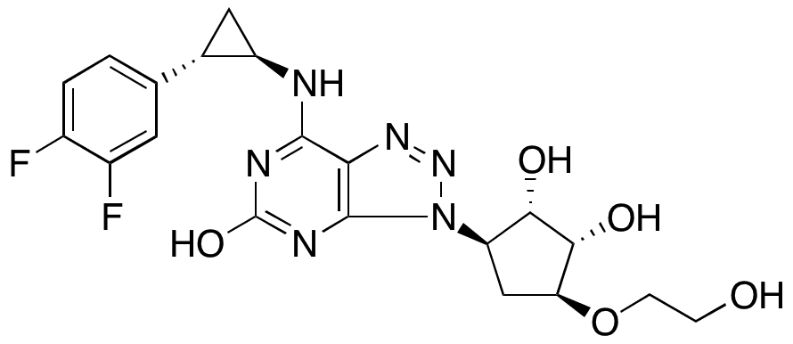 5-Desthiopropyl-5-hydroxy-ticagrelor - Chemical structure and product image