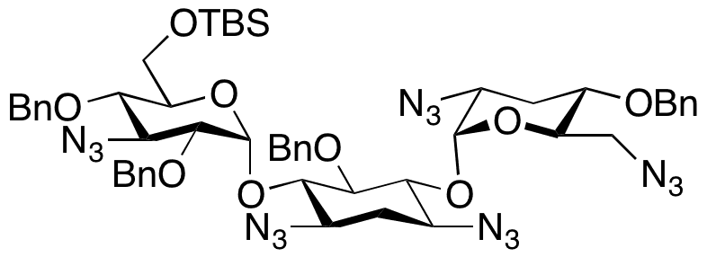 Despentamino Pentazido Tobramycin Tetrabenzyl Ether 6â€™â€™-tert-Butyldimethysilyl Ether - Chemical structure and product image