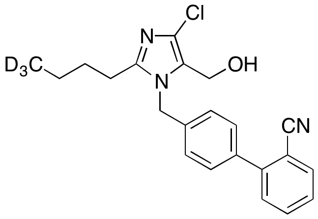 Des[2-(1H-tetrazol-5-yl)] 2-Cyanolosartan-D3 - Chemical structure and product image