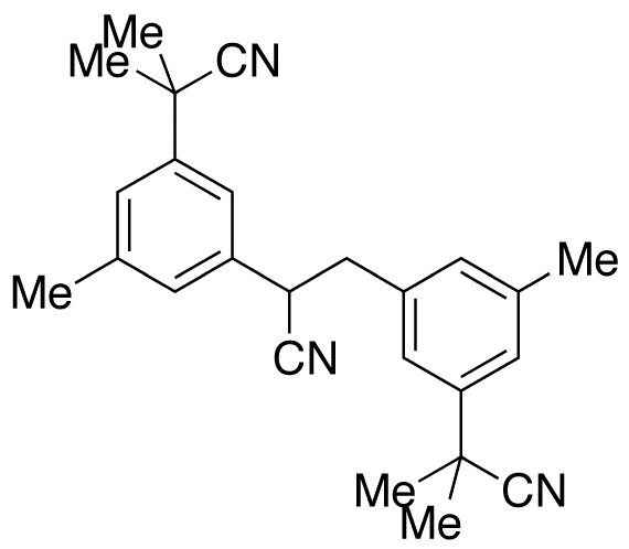 Di-destriazole Desmethyl Anastrozole Dimer Impurity - Chemical structure and product image