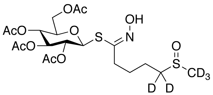 Desulfo Glucoraphanin-d5 Tetraacetate - Chemical structure and product image