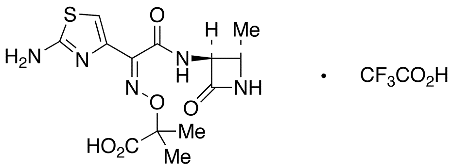 Desulfo Aztreonam Trifluoroacetic Acid Salt (Contains ~20% Unknown Inorganic Salts) - Chemical structure and product image