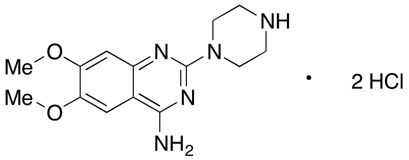 N-Des((tetrahydrofuran-2-yl)methanone)) Terazosin Dihydrochloride - Chemical structure and product image
