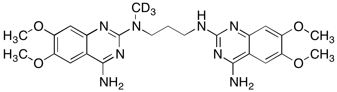 N-Des-tetrahydrofuran N-(6,7-Dimethoxy-4,4a-dihydroquinazolin-4-amine) Alfuzosin-d3 - Chemical structure and product image