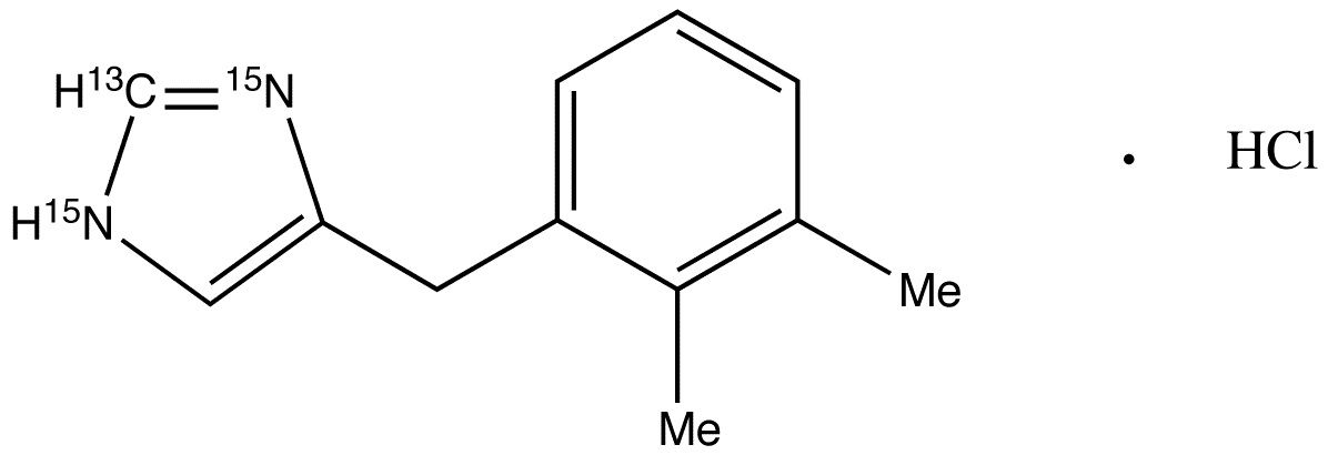 Detomidine-13C,15N2 Hydrochloride - Chemical structure and product image