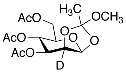2-Deuterio-3,4,6-tri-O-acetyl-beta-D-mannopyranose 1,2-(Methyl Orthoacetate) - Chemical structure and product image