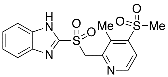 4-Detrifluoroethoxy-4-methylsulfonyl Lansoprazole Sulfone - Chemical structure and product image