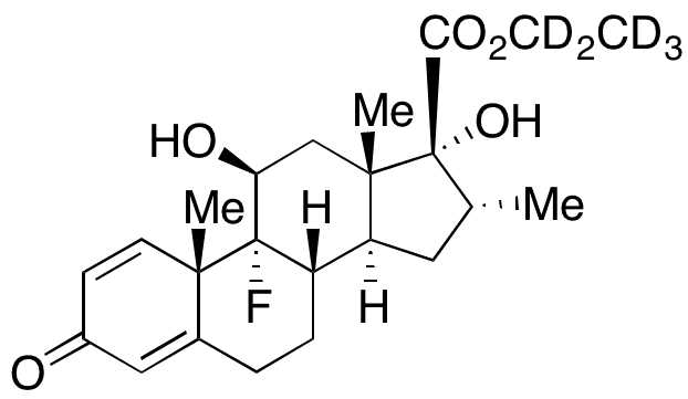 Dexamethasone-d5 Acid Ethyl Ester - Chemical structure and product image