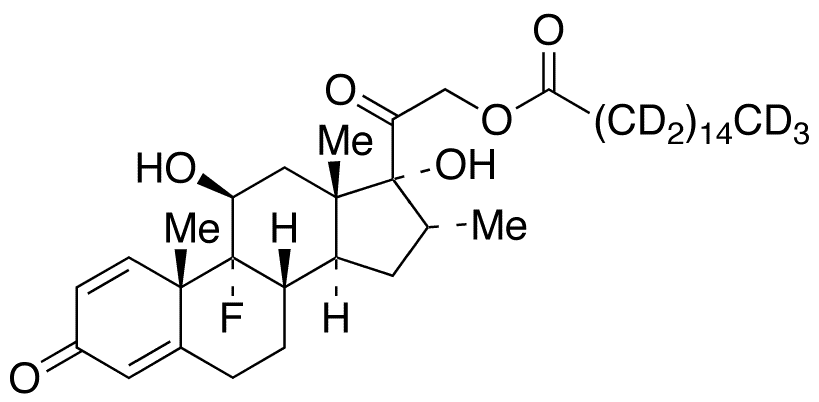 Dexamethasone 21-Palmitate-d31 - Chemical structure and product image