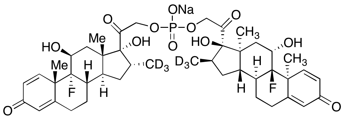 Dexamethasone 21-Phosphate Dimer-d6 Sodium Salt - Chemical structure and product image