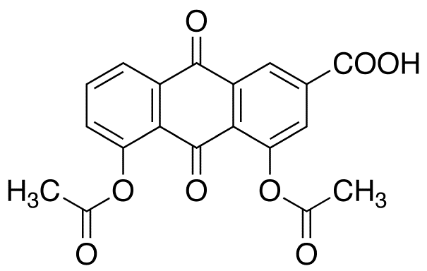 Diacerein - Chemical structure and product image