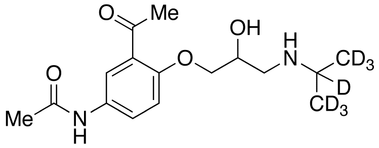 rac Diacetolol-d7 - Chemical structure and product image
