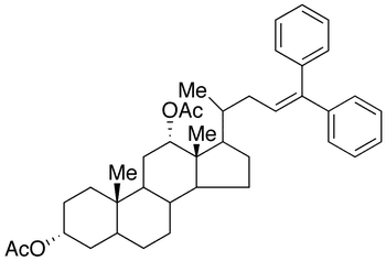 3,12-Diacetoxy-bis-nor-cholanyldiphenylethylene - Chemical structure and product image