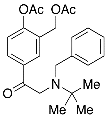 Di-O-acetyl N-Benzyl Salbutamon - Chemical structure and product image