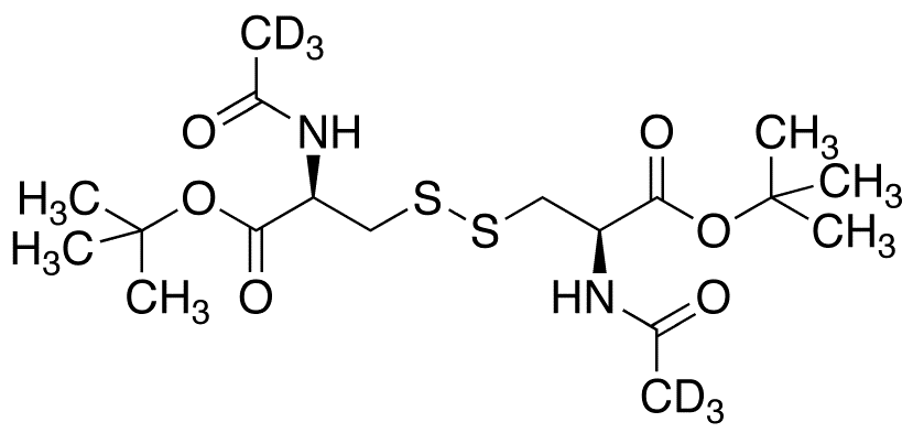N,N-Diacetyl-L-cystine Bis(tert-Butyl) Diester-d6 - Chemical structure and product image