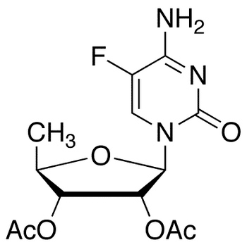 2,3-Di-O-acetyl-5-deoxy-5-fluorocytidine - Chemical structure and product image
