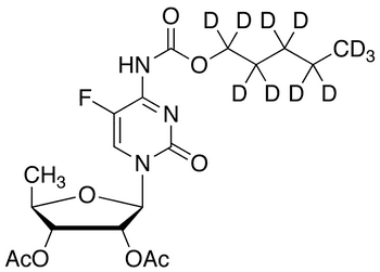 2,3-Di-O-acetyl-5-deoxy-5-fluoro-N4-(pentoxy-d11-carbonxyl)cytidine - Chemical structure and product image