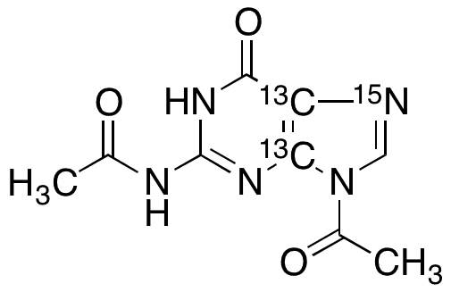 N2,9-Diacetylguanine-13C2,15N - Chemical structure and product image