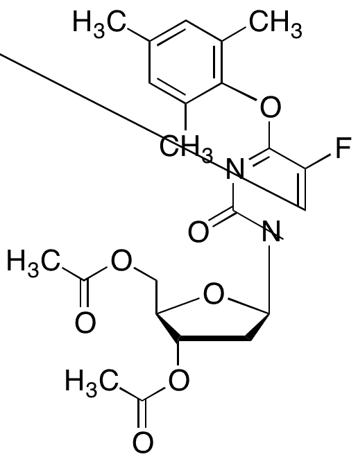 3,5-Di-O-acetyl-5-fluoro-O4-(2,4,6-trimethylphenyl)-2-deoxyuridine - Chemical structure and product image