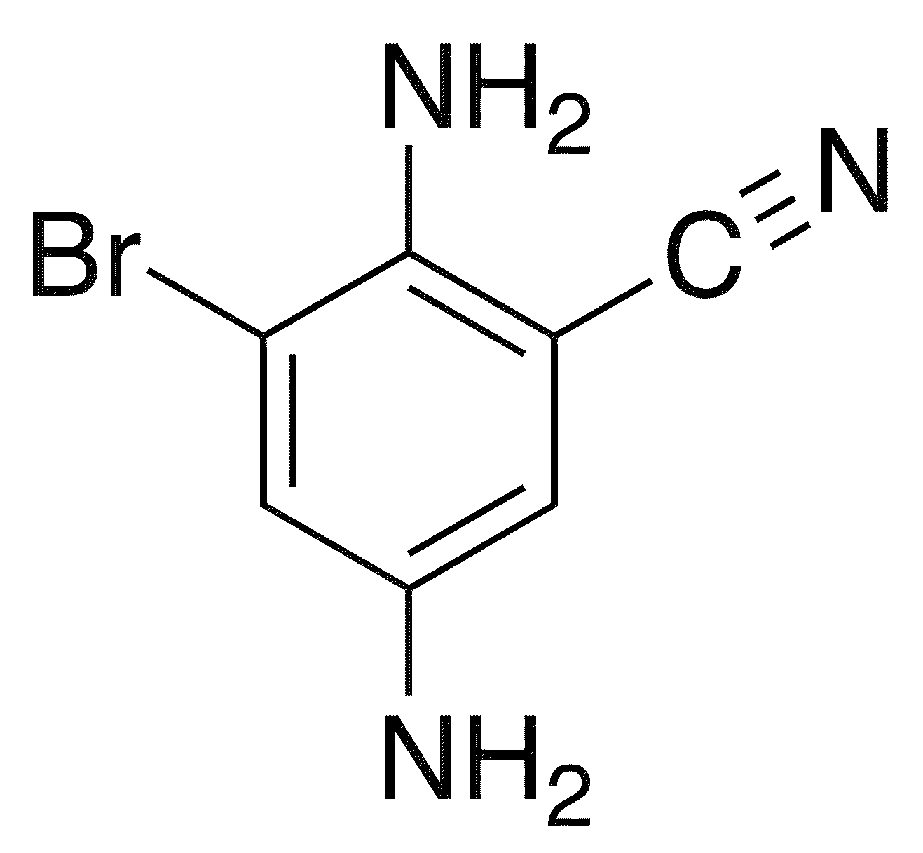 2,5-Diamino-3-bromobenzonitrile - Chemical structure and product image