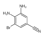 3,4-Diamino-5-bromobenzonitrile - Chemical structure and product image