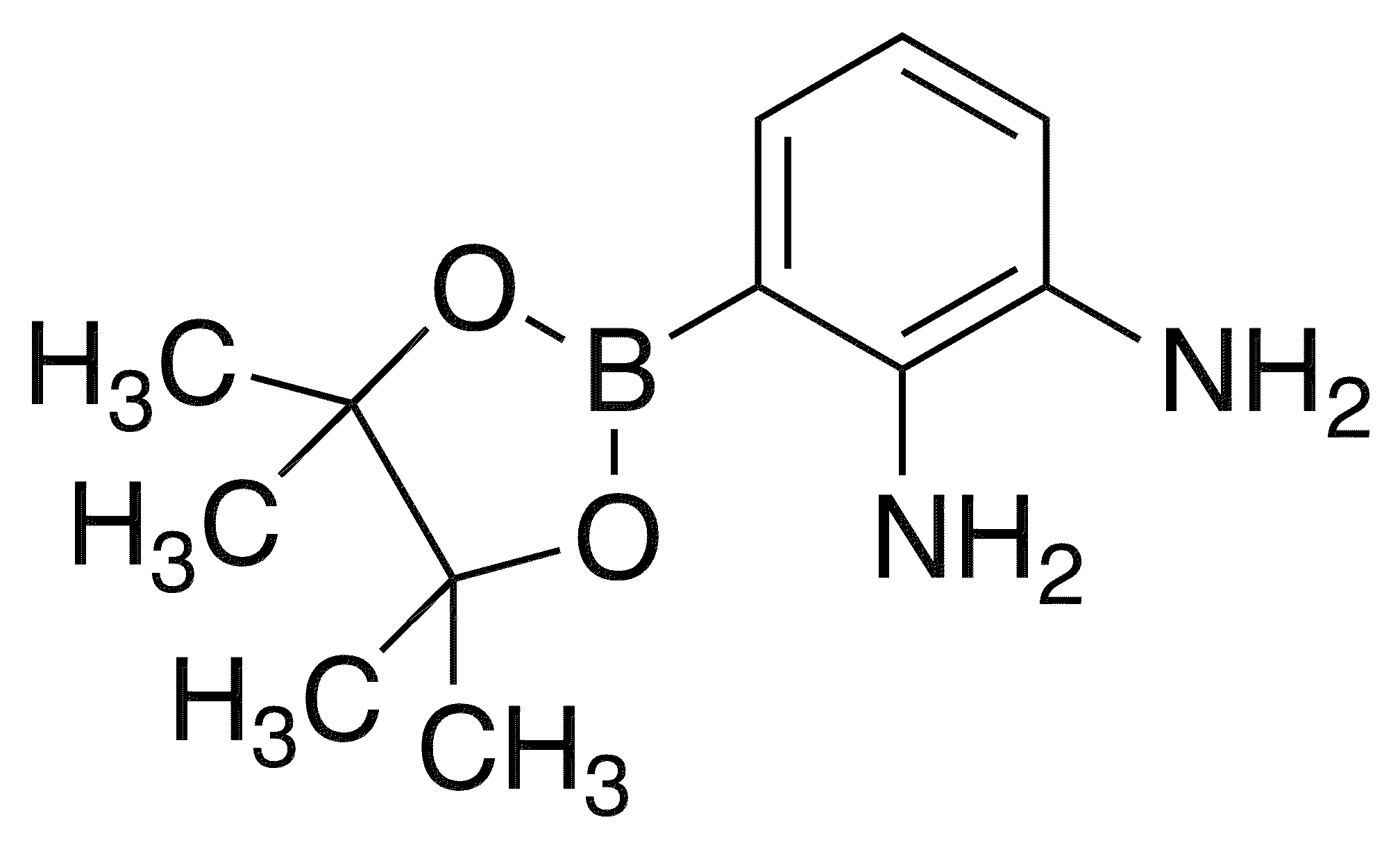 2,3-Diaminophenylboronic Acid Pinacol Ester - Chemical structure and product image