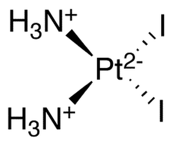 cis-Diammine-diiodo Platinum II - Chemical structure and product image