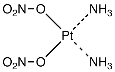cis-Diamminedinitratoplatinum - Chemical structure and product image