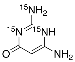 2,4-Diamino-6-hydroxypyrimidine-15N3 - Chemical structure and product image