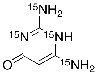 2,4-Diamino-6-hydroxypyrimidine-15N4 - Chemical structure and product image