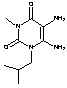 4,5-Diamino-3-isobutyl-1-methylpyrimidine-2,6-dione - Chemical structure and product image
