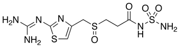 3-[2-(Diaminomethyleneamino)-1,3-thiazol-4-ylmethylsulphinyl]-N-sulphamoyl propanamide (Famotidine Metabolite) - Chemical structure and product image