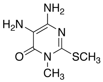 5,6-Diamino-3-methyl-2-methylthio-4(3H)pyrimidinone - Chemical structure and product image