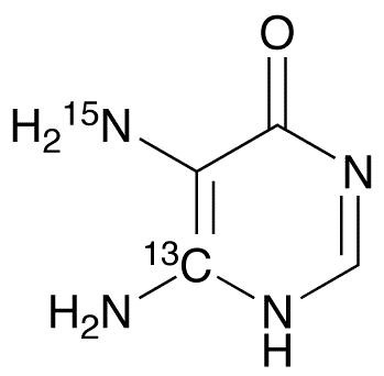 5,6-Diamino-4-hydroxypyrimidine-13C,15N - Chemical structure and product image