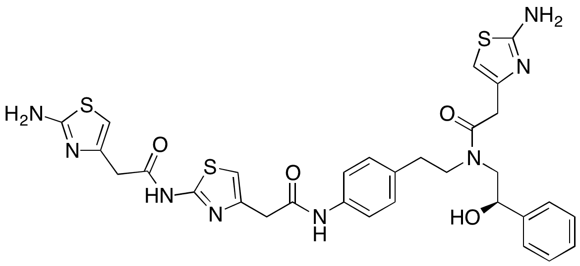 Di(2-Amino-4-thiazolyl)acetyl Mirabegron - Chemical structure and product image