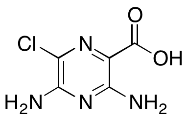 3,5-Diamino-6-chloropyrazine-2-carboxylic Acid - Chemical structure and product image