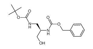 (R)-N-alpha-Boc-Nbeta-Z-2,3-diaminopropan-1-ol - Chemical structure and product image