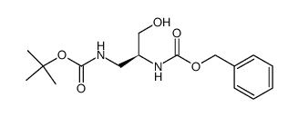 (S)-N-alpha-Z-Nbeta-Boc-2,3-diaminopropan-1-ol - Chemical structure and product image
