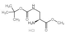 Nbeta-Boc-L-2,3-diaminopropionic Acid Methyl Ester Hydrochloride - Chemical structure and product image