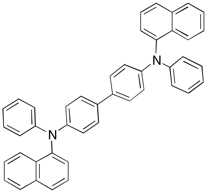 N,N-Di-(1-naphthyl)-N,N-diphenyl-(1,1-biphenyl)-4,4-diamine - Chemical structure and product image