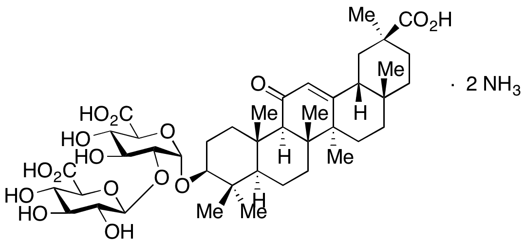 Diammonium Glycyrrhizinate - Chemical structure and product image