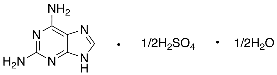 2,6-Diaminopurine Hemisulfate - Chemical structure and product image