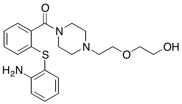 2-(2-(4-(Dibenzo[b,f][1,4]thiazepin-11-yl)piperazin-1-yl)ethoxy)ethanol - Chemical structure and product image